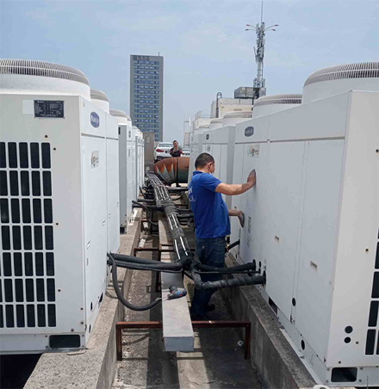 天柱中央空调制热和不制冷系统维修方法